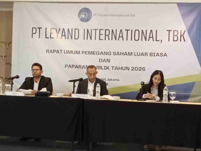 
					PT. Leyand International, TBK Gelar Rapat Umum Pemegang Saham Luar Biasa dan Paparan Publik 2026